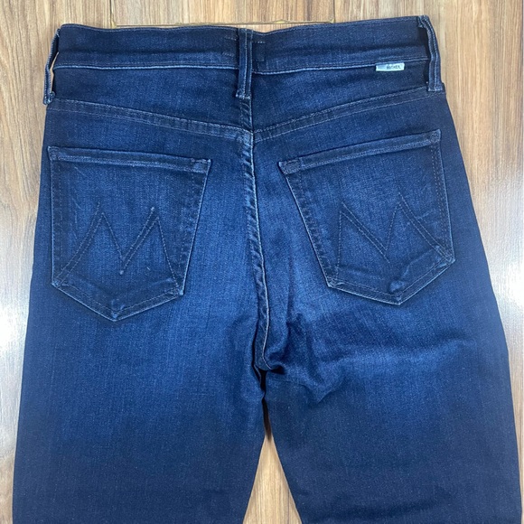 MOTHER The Mid Rise Dazzler Ankle Wash Now or Never Dark Blue Size 26 - Picture 9 of 12
